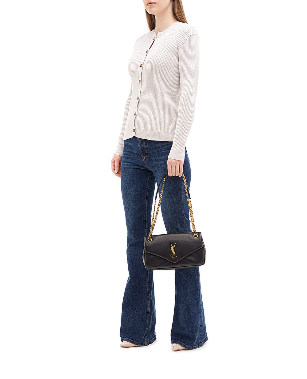 Кожаная сумка Calipso Saint Laurent 734153-AACQO, черный цвет • Купить в интернет-магазине Kameron