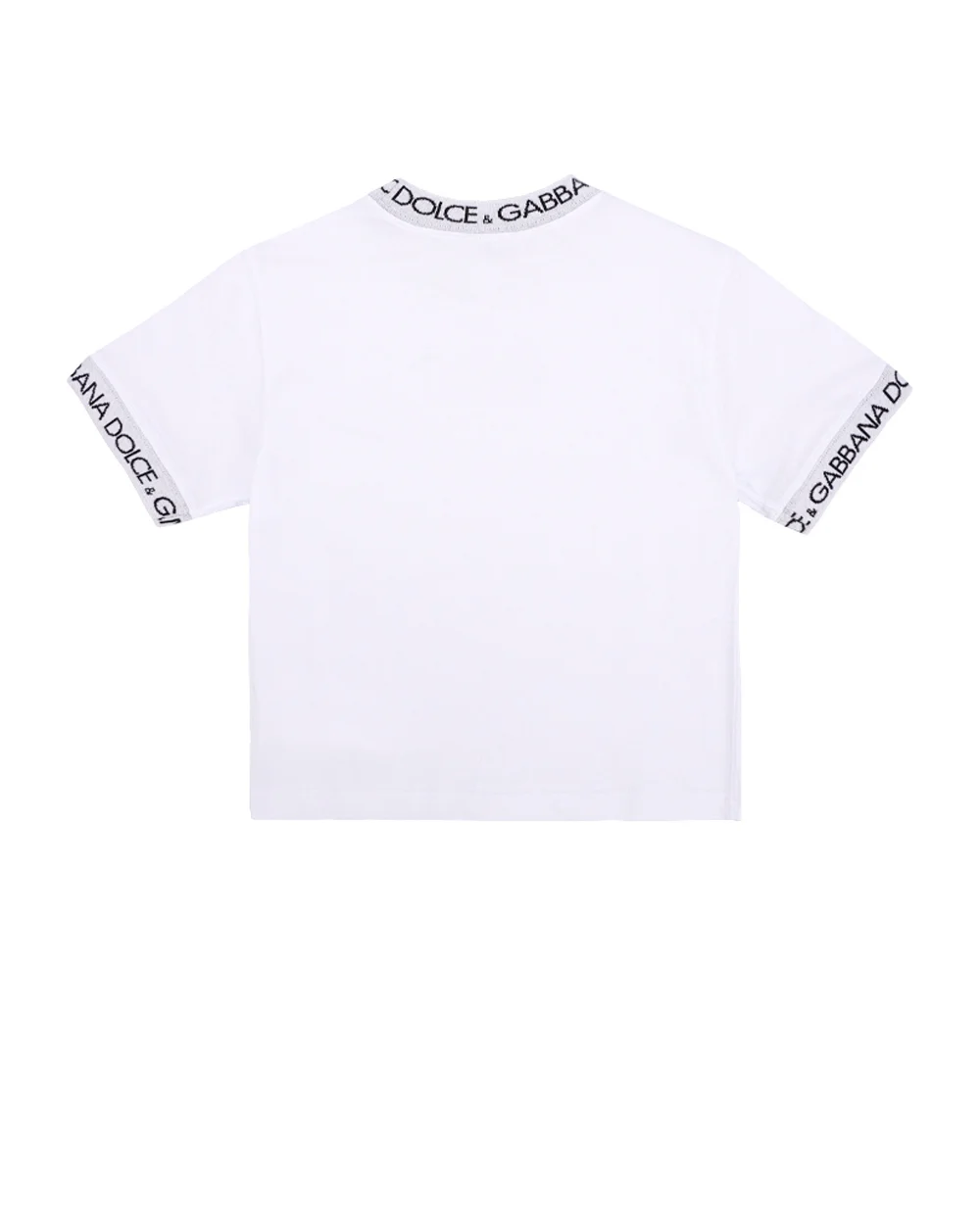 Детская футболка Dolce&Gabbana Kids L4JTEO-G7M4F-B, белый цвет • Купить в интернет-магазине Kameron