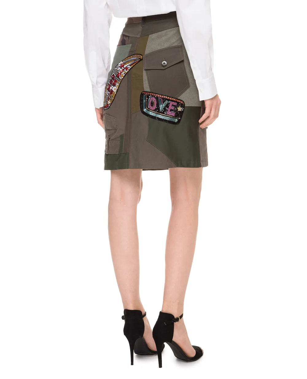 Юбка Dolce&Gabbana F4BI2Z-FP6L1, зеленый цвет • Купить в интернет-магазине Kameron
