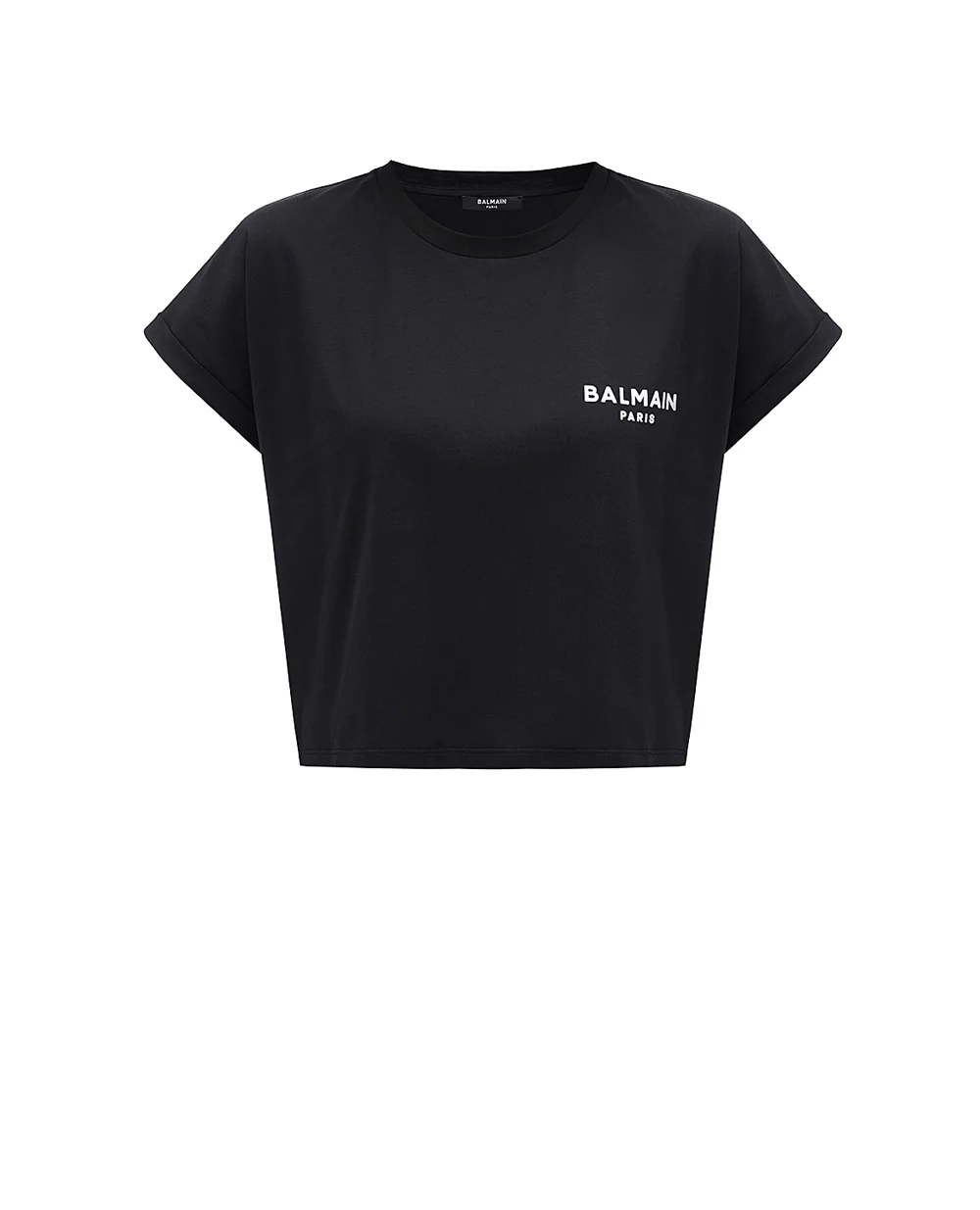 Футболка Balmain BF1EE005BB01, чорний колір • Купити в інтернет-магазині Kameron