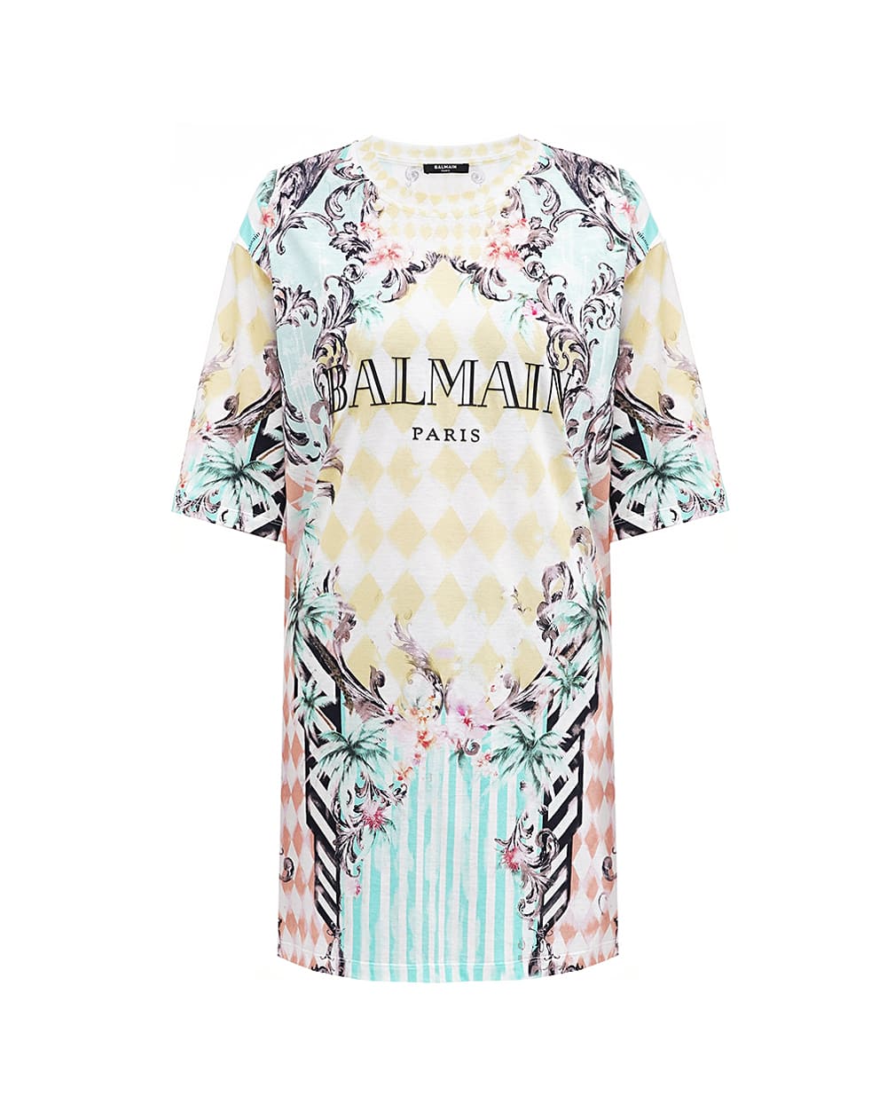 Футболка Balmain CF2R0110GD49, разноцветный цвет • Купить в интернет-магазине Kameron