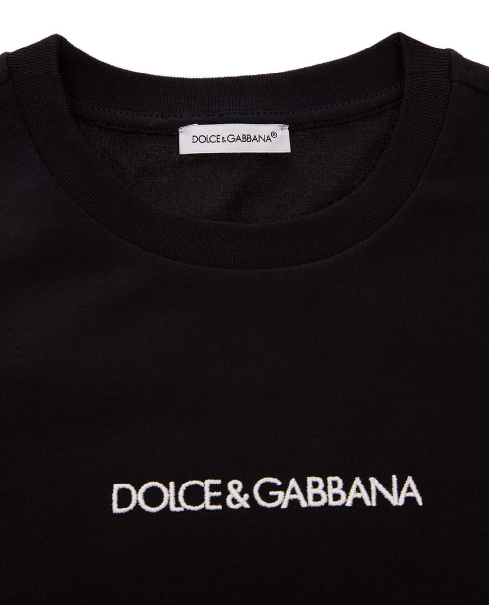 Детская футболка Dolce&Gabbana Kids L4JT7N-G7STN-S, черный цвет • Купить в интернет-магазине Kameron