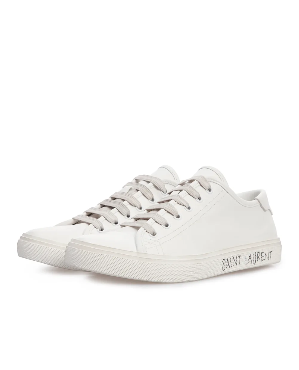 Шкіряні кеди Malibu Saint Laurent 649253-00NG0, білий колір • Купити в інтернет-магазині Kameron