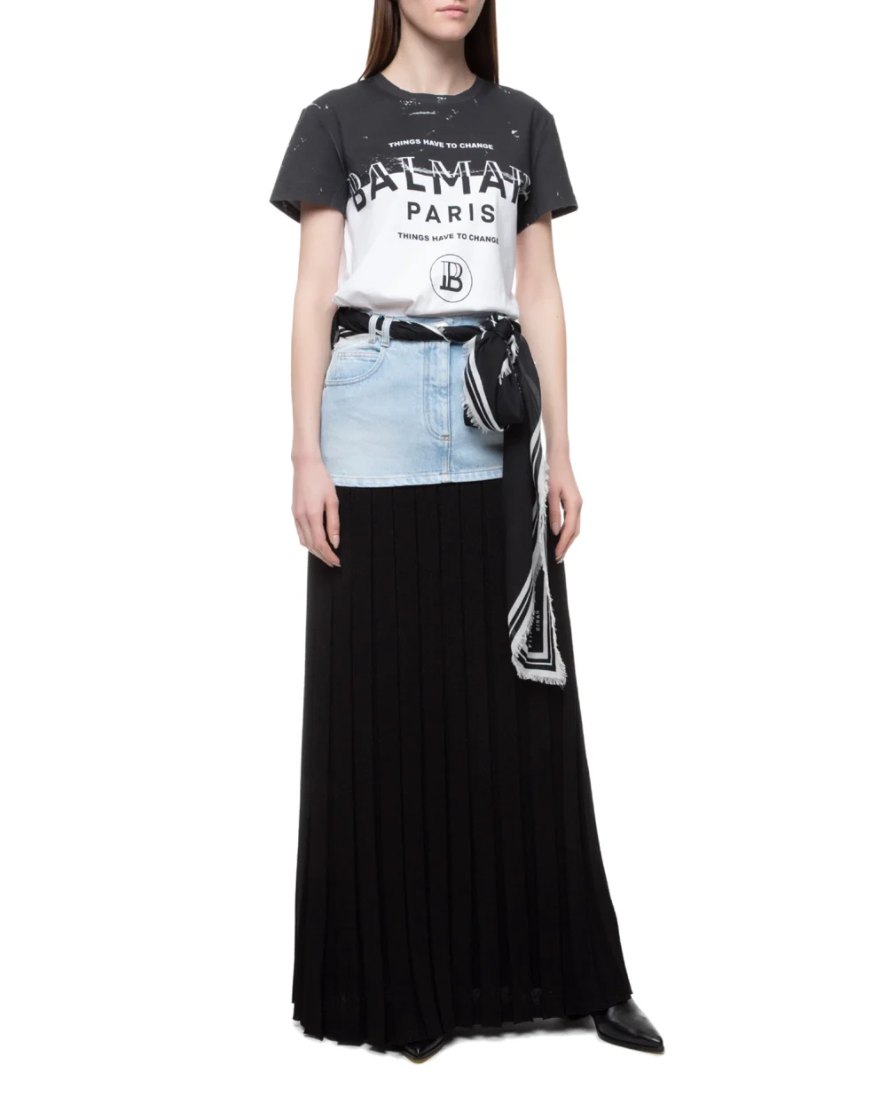 Юбка Balmain SF04924D106, черный цвет • Купить в интернет-магазине Kameron