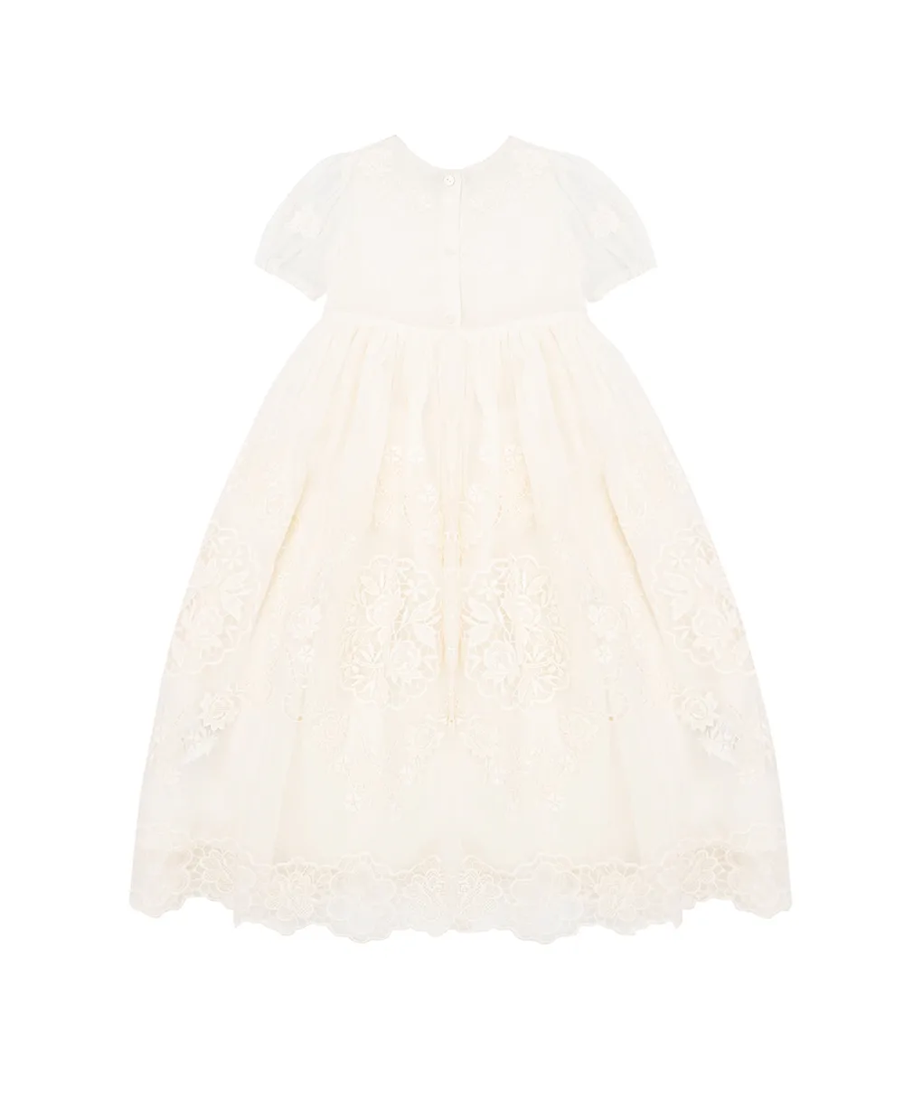Детское платье Dolce&Gabbana Kids L0EGH7-G7K09, белый цвет • Купить в интернет-магазине Kameron