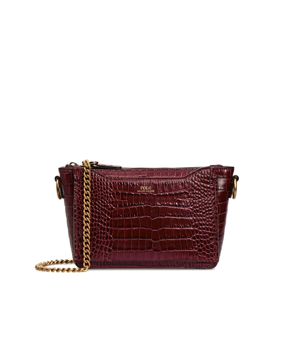Кожаная сумка Polo Ralph Lauren 428811808006, бордовый цвет • Купить в интернет-магазине Kameron