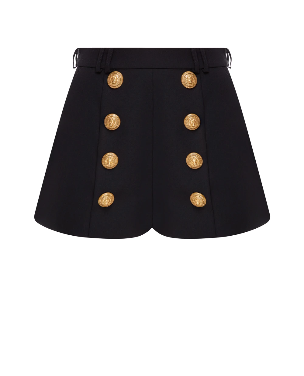 Вовняні шорти Balmain BF1PA220WC09, чорний колір • Купити в інтернет-магазині Kameron