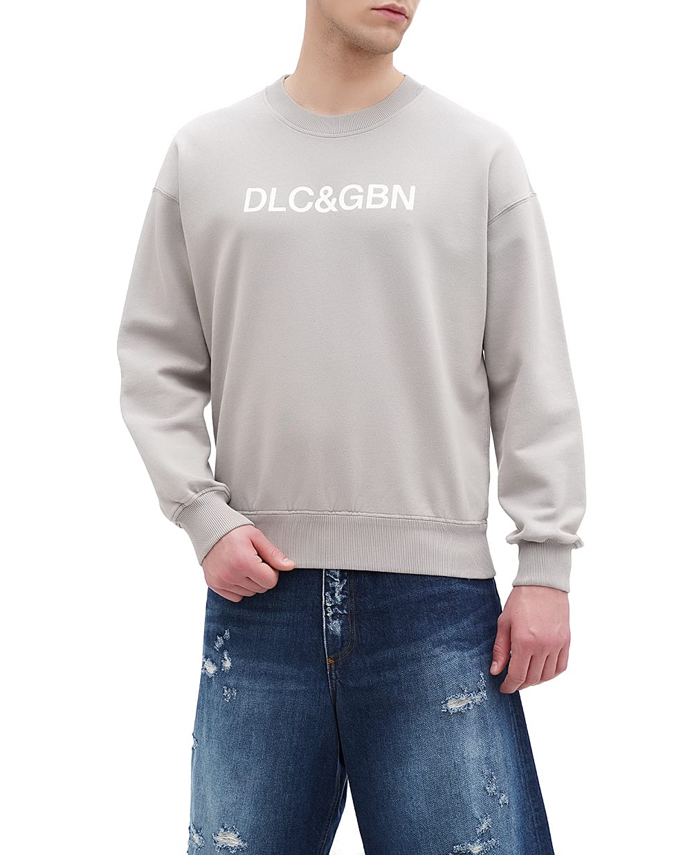 Свитшот Dolce&Gabbana G9AQVT-G7M8G, серый цвет • Купить в интернет-магазине Kameron