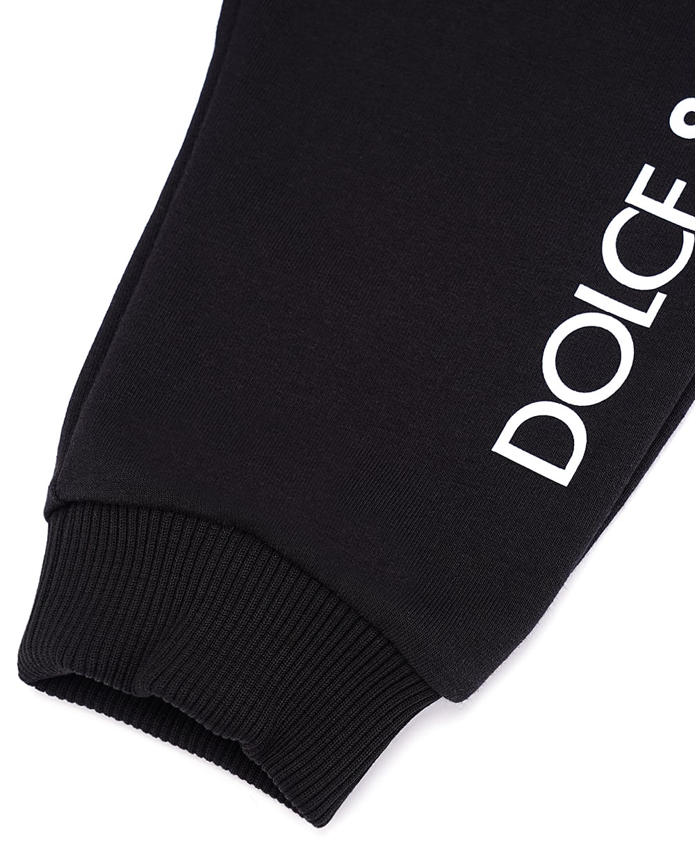 Детские спортивные брюки (костюм) Dolce&Gabbana Kids L1JPIG-G7KU7, черный цвет • Купить в интернет-магазине Kameron