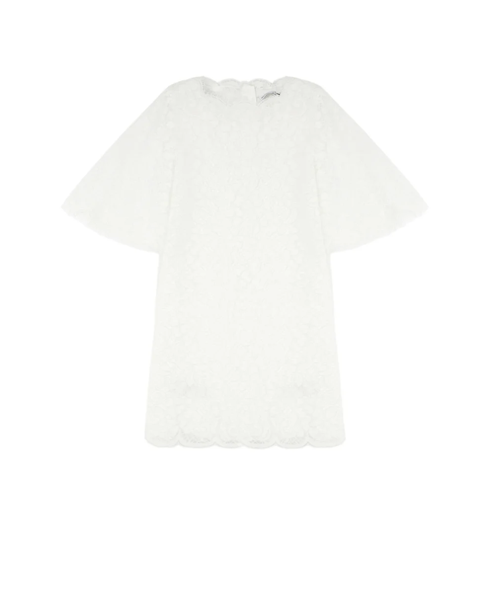 Детское кружевное платье Dolce&Gabbana Kids L59D66-G7TQD-B, белый цвет • Купить в интернет-магазине Kameron