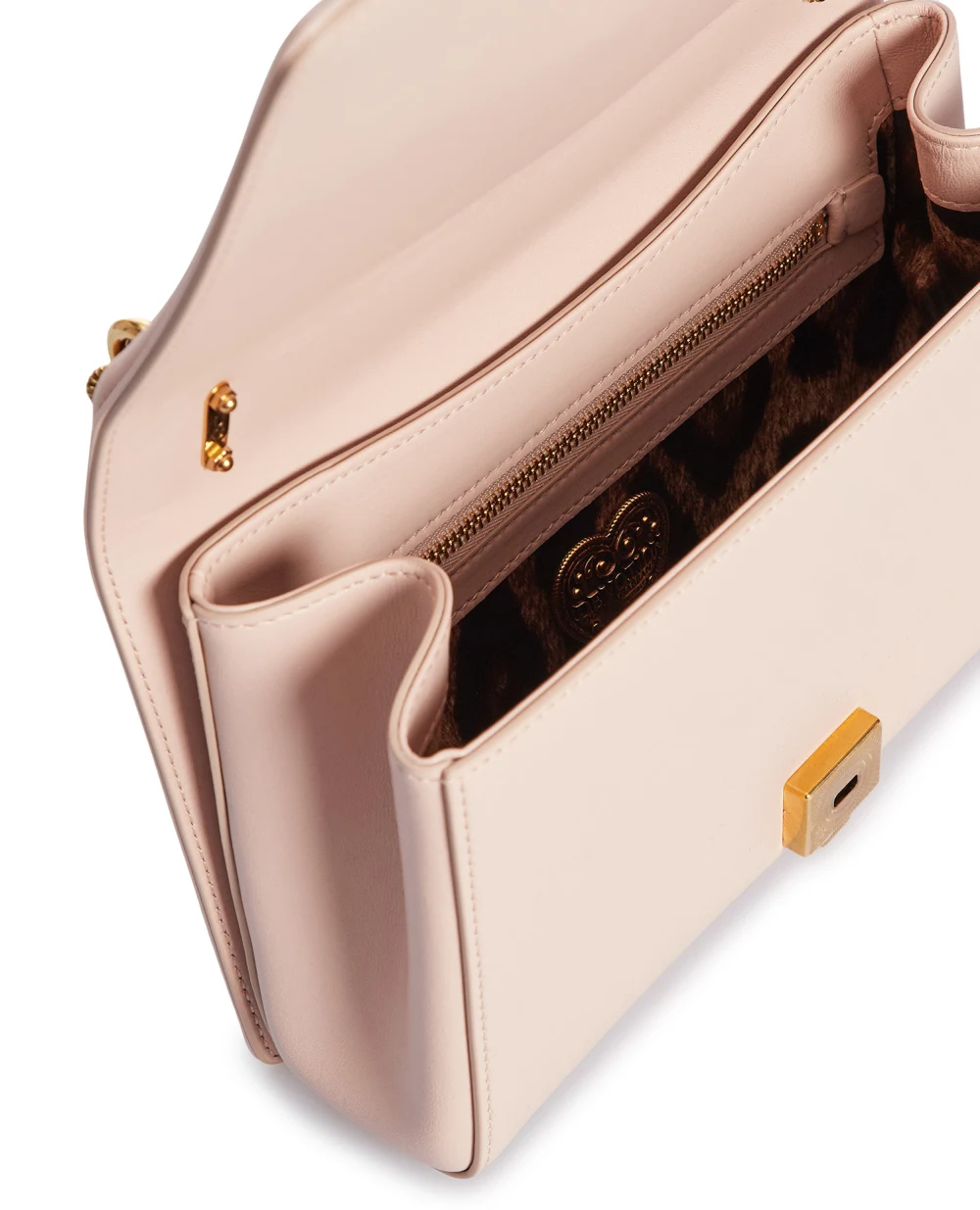 Шкіряна сумка Devotion Medium Dolce&Gabbana BB7158-AW437, рожевий колір • Купити в інтернет-магазині Kameron