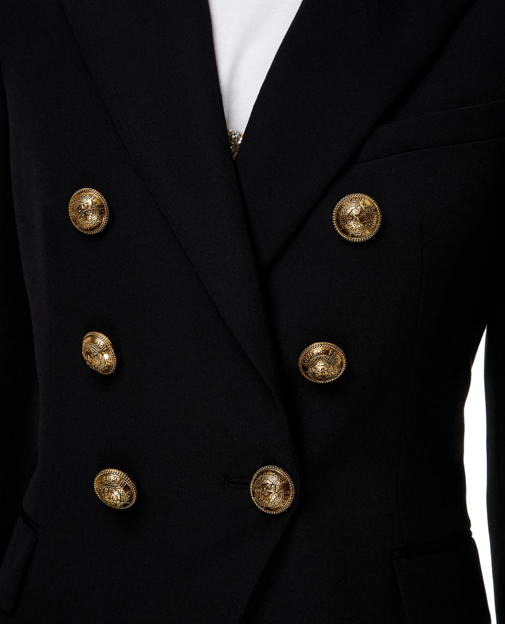 Шерстяной жакет Balmain UF17110167L, черный цвет • Купить в интернет-магазине Kameron