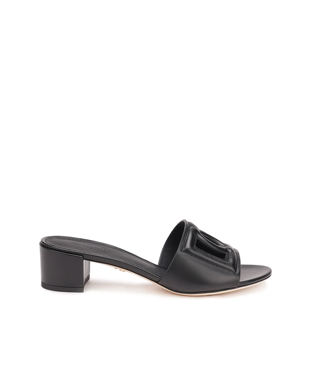 Кожаные мюли Dolce&Gabbana CR1139-AY329, черный цвет • Купить в интернет-магазине Kameron