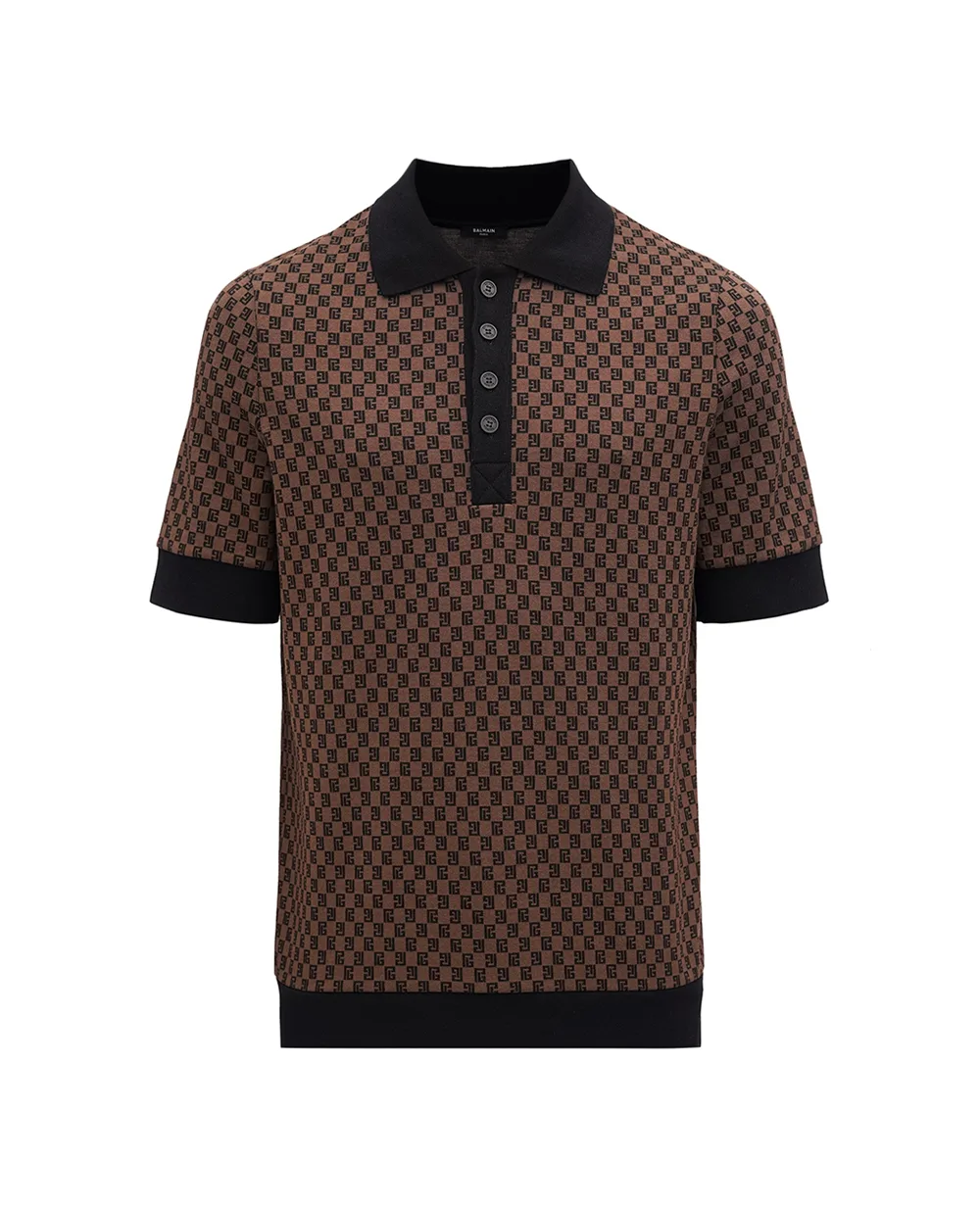 Поло Balmain BH0GB070JH18, коричневий колір • Купити в інтернет-магазині Kameron