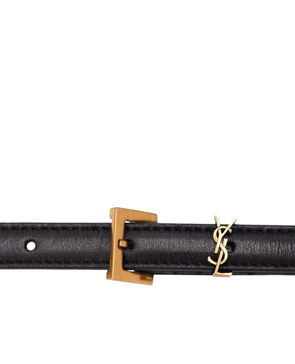 Ремінь Saint Laurent 788426-1HZ0W, чорний колір • Купити в інтернет-магазині Kameron