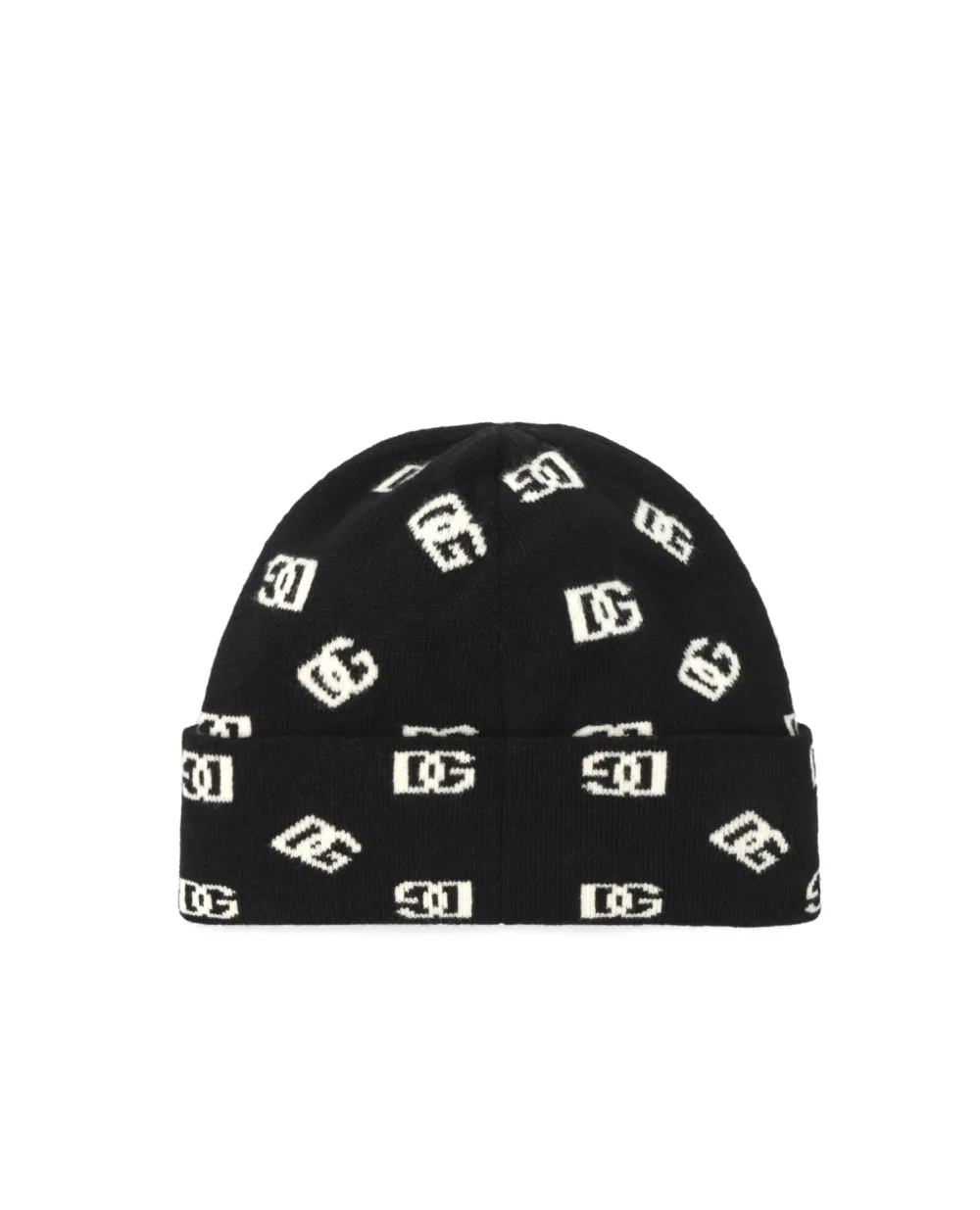 Двусторонняя шерстяная шапка Dolce&Gabbana GXM11T-JEMA4, черный цвет • Купить в интернет-магазине Kameron