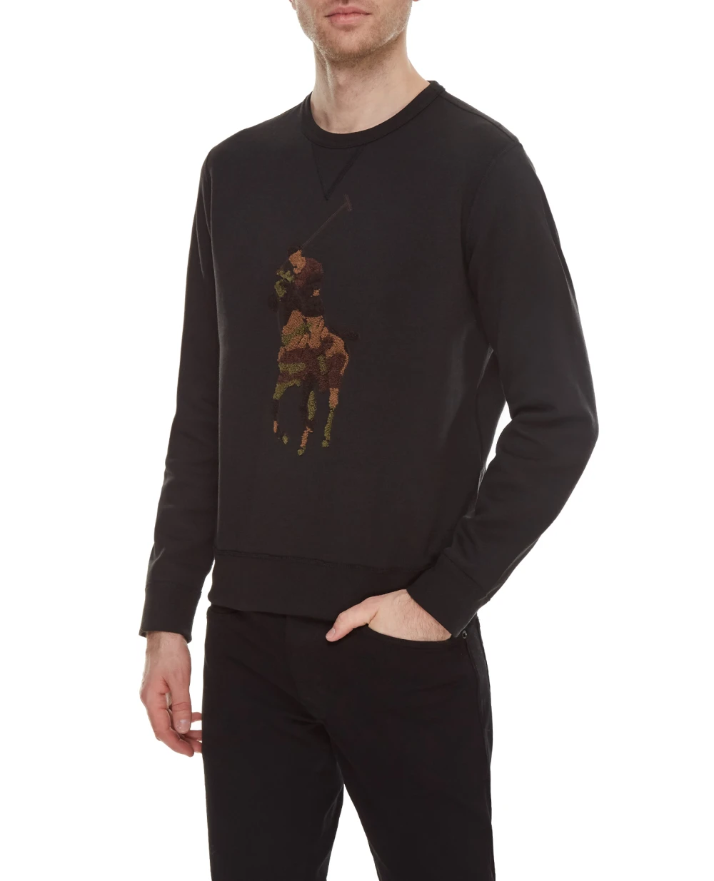 Свитшот Polo Ralph Lauren 710766862021, черный цвет • Купить в интернет-магазине Kameron