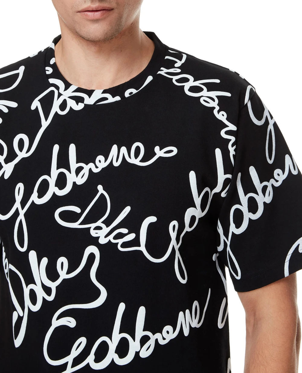 Футболка Dolce&Gabbana G8NB7T-HU7IL, черный цвет • Купить в интернет-магазине Kameron