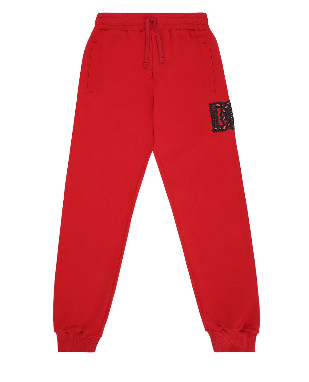 Детские спортивные брюки (костюм) Dolce&Gabbana Kids L5JPB1-G7K5N-B, бордовый цвет • Купить в интернет-магазине Kameron