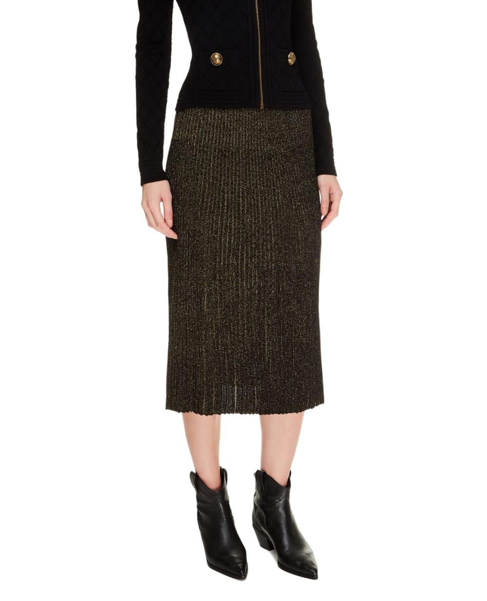 Спідниця Balmain UF14476K134, золотий колір • Купити в інтернет-магазині Kameron