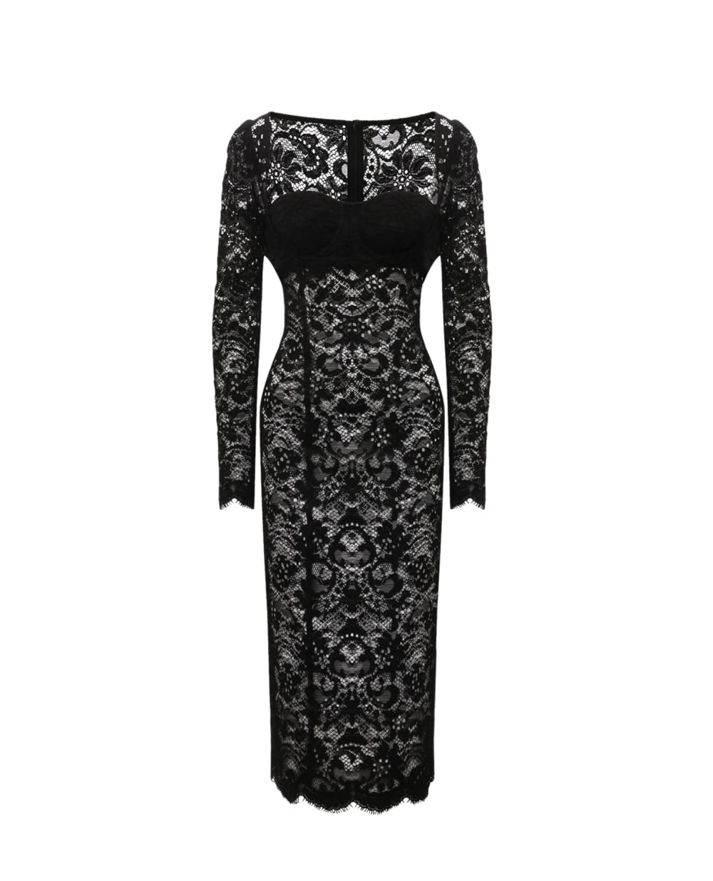 Платье Dolce&Gabbana F6ZB4T-FLM96, черный цвет • Купить в интернет-магазине Kameron