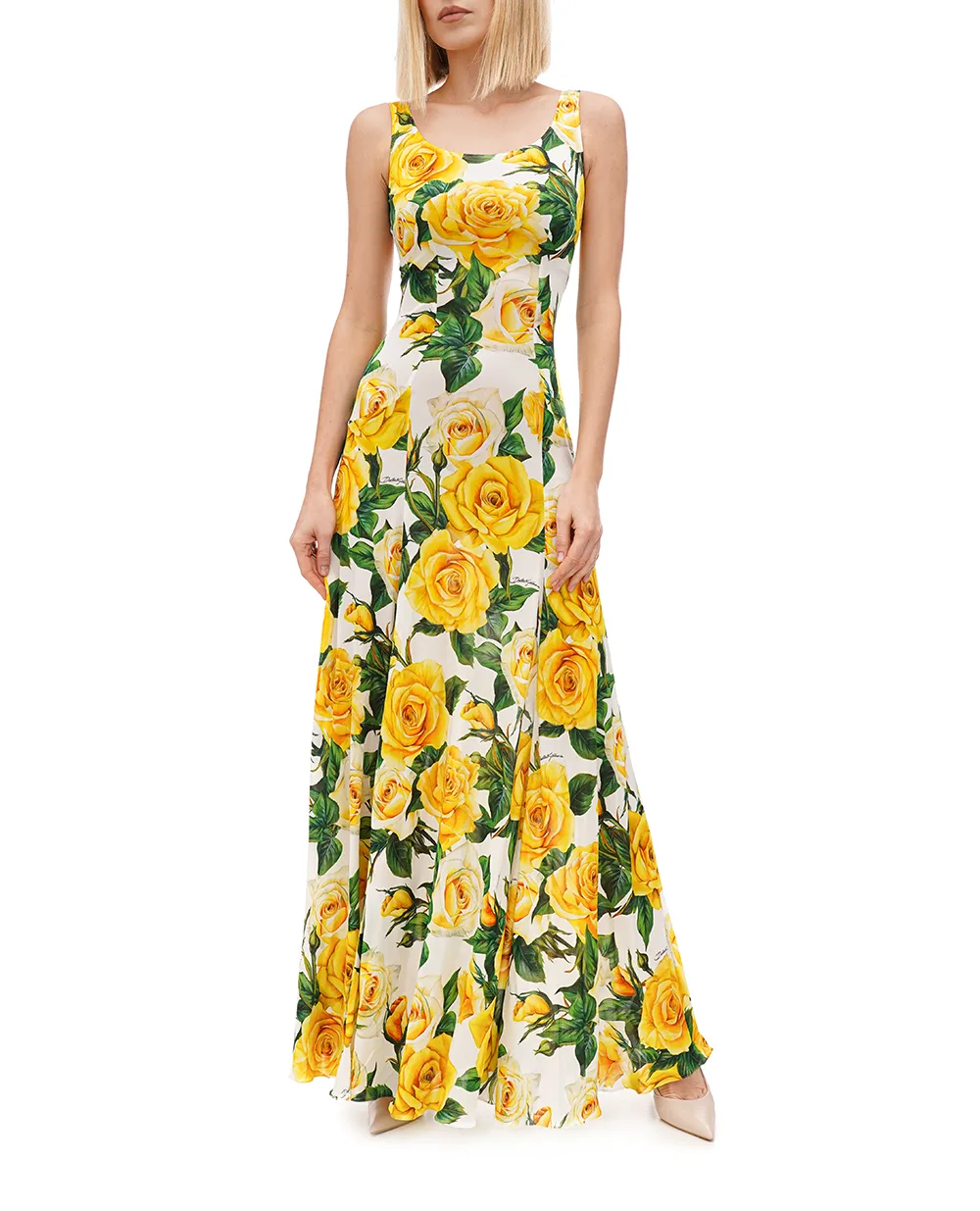 Платье Dolce&Gabbana F6DAOT-FS8C3, желтый цвет • Купить в интернет-магазине Kameron