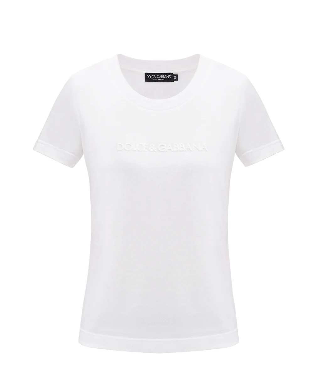 Футболка Dolce&Gabbana F8T00T-GDCBQ, белый цвет • Купить в интернет-магазине Kameron