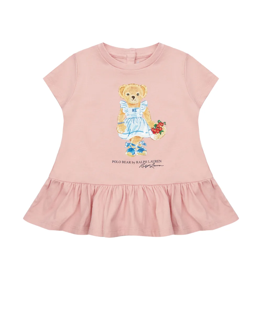 Детская футболка Polo Bear Polo Ralph Lauren Kids 310904095001, розовый цвет • Купить в интернет-магазине Kameron