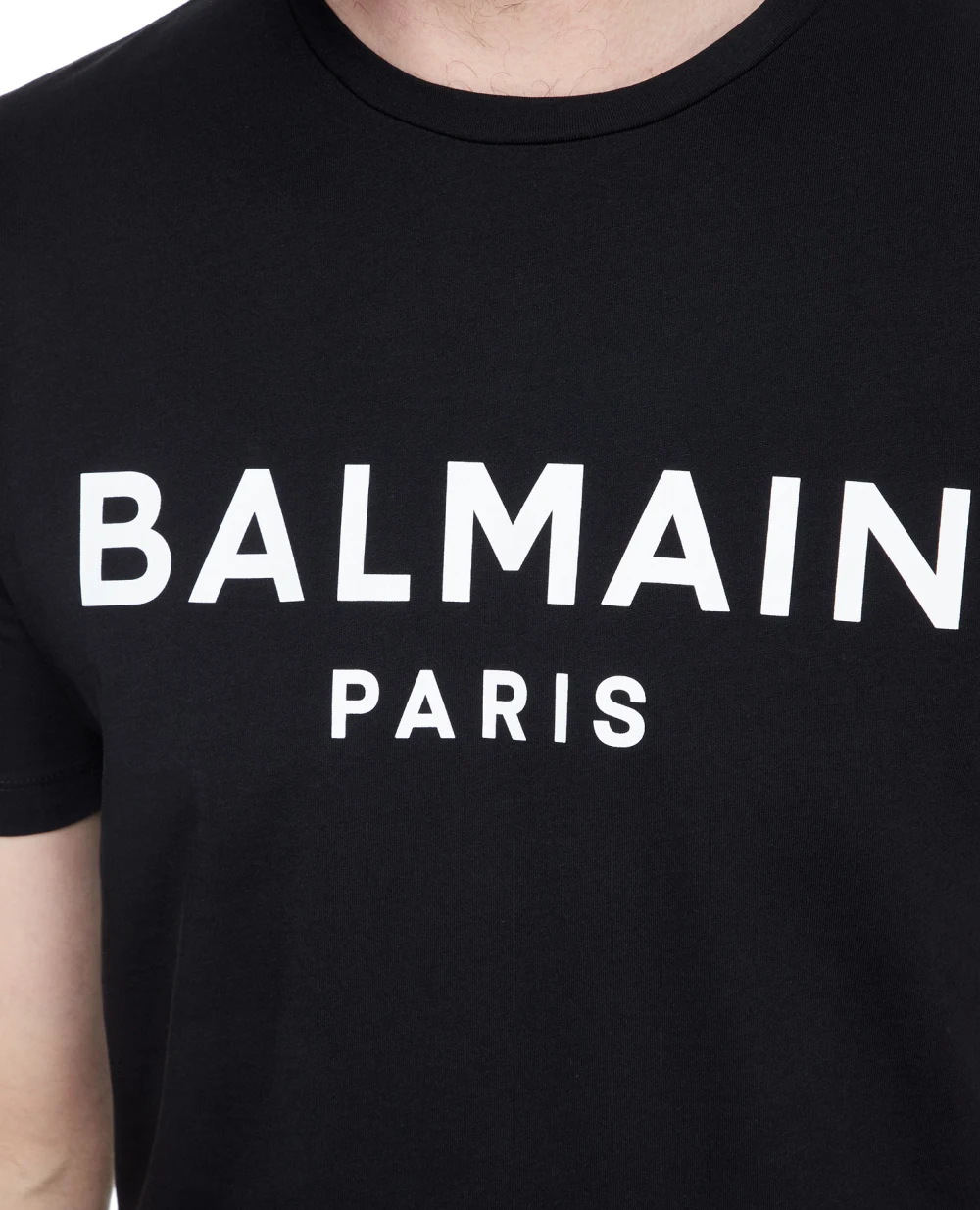 Футболка Balmain AH1EG000BB73, чорний колір • Купити в інтернет-магазині Kameron