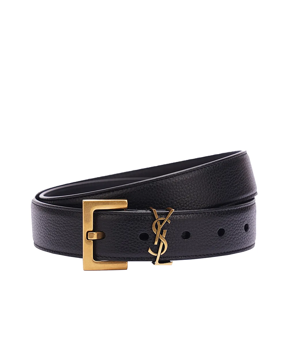 Ремень Saint Laurent 634437-DTI0W, черный цвет • Купить в интернет-магазине Kameron