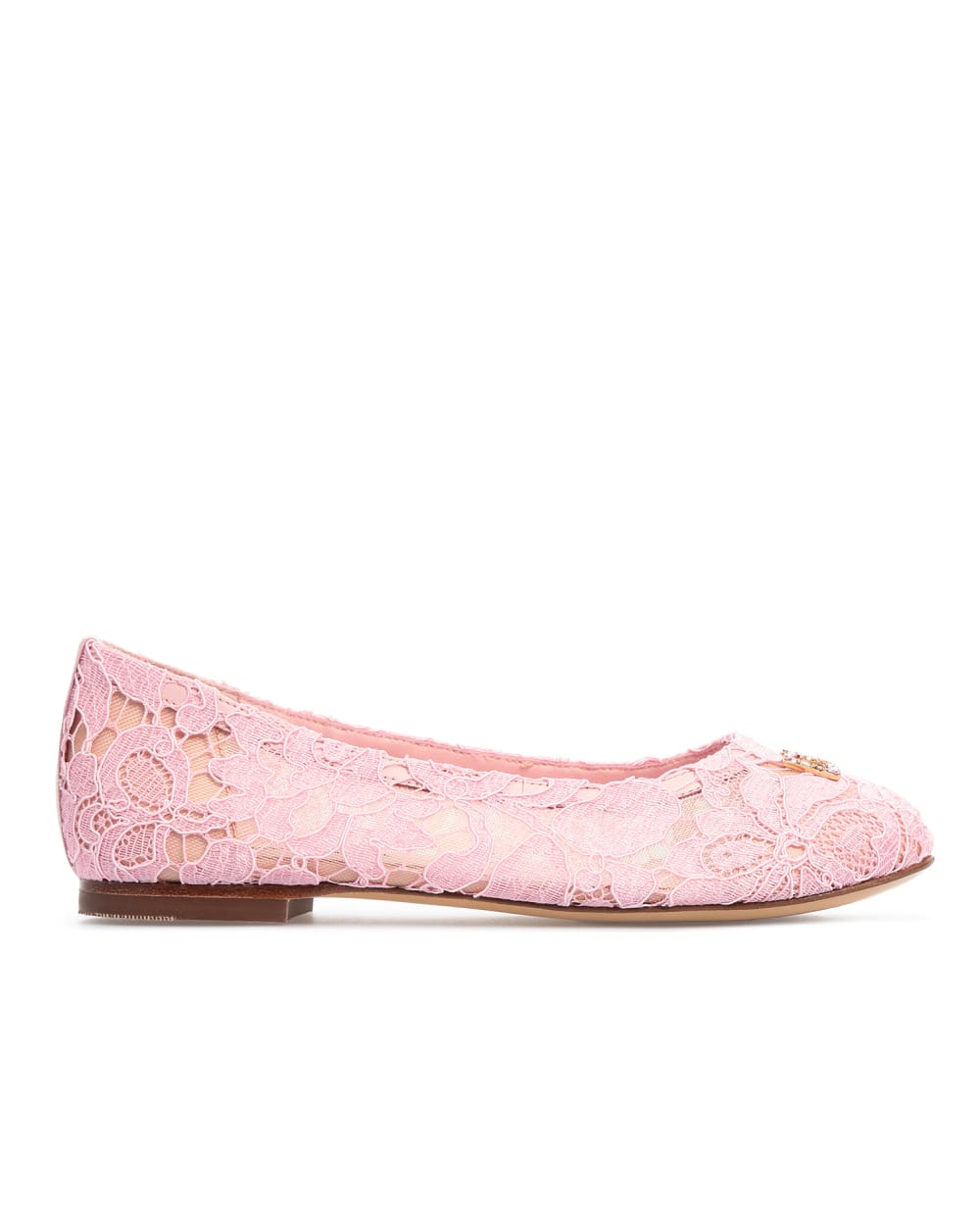 Дитячі балетки Dolce&Gabbana Kids D10430-AJ652-M, рожевий колір • Купити в інтернет-магазині Kameron