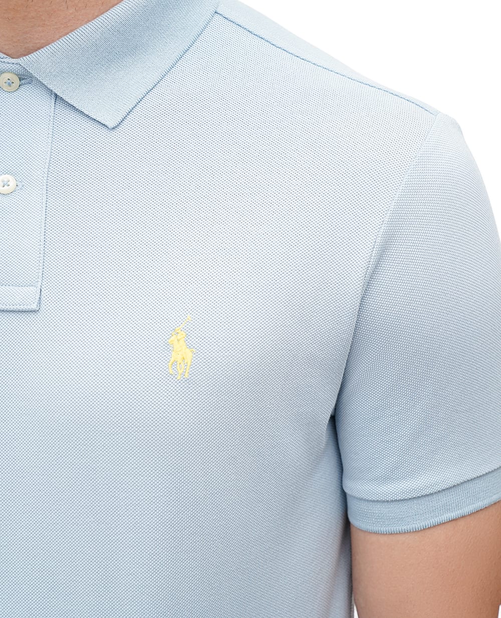 Поло Mesh Polo Ralph Lauren 710680784365, блакитний колір • Купити в інтернет-магазині Kameron