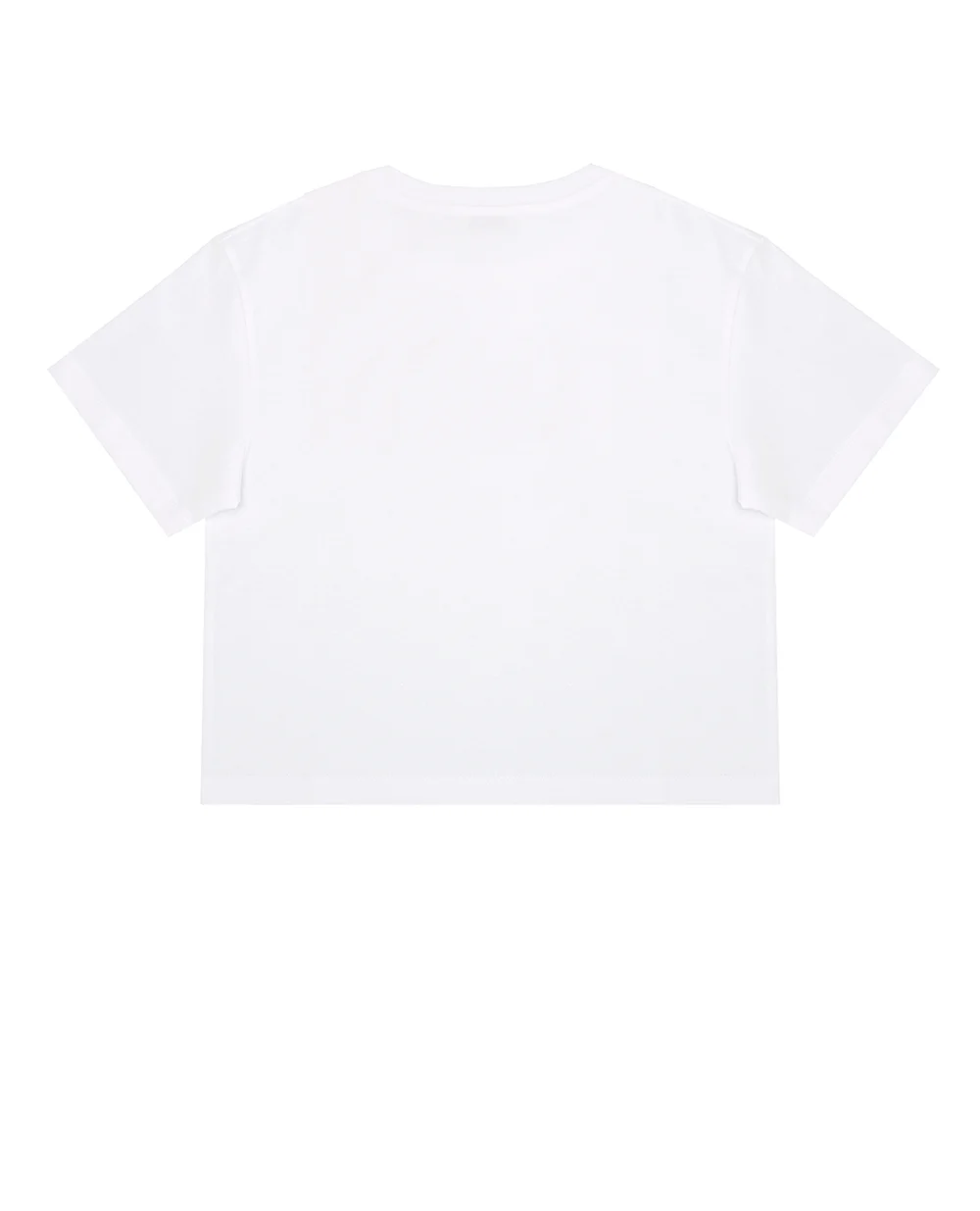 Детская трикотажная футболка Dolce&Gabbana Kids L5JTHW-G7KXQ-B, белый цвет • Купить в интернет-магазине Kameron