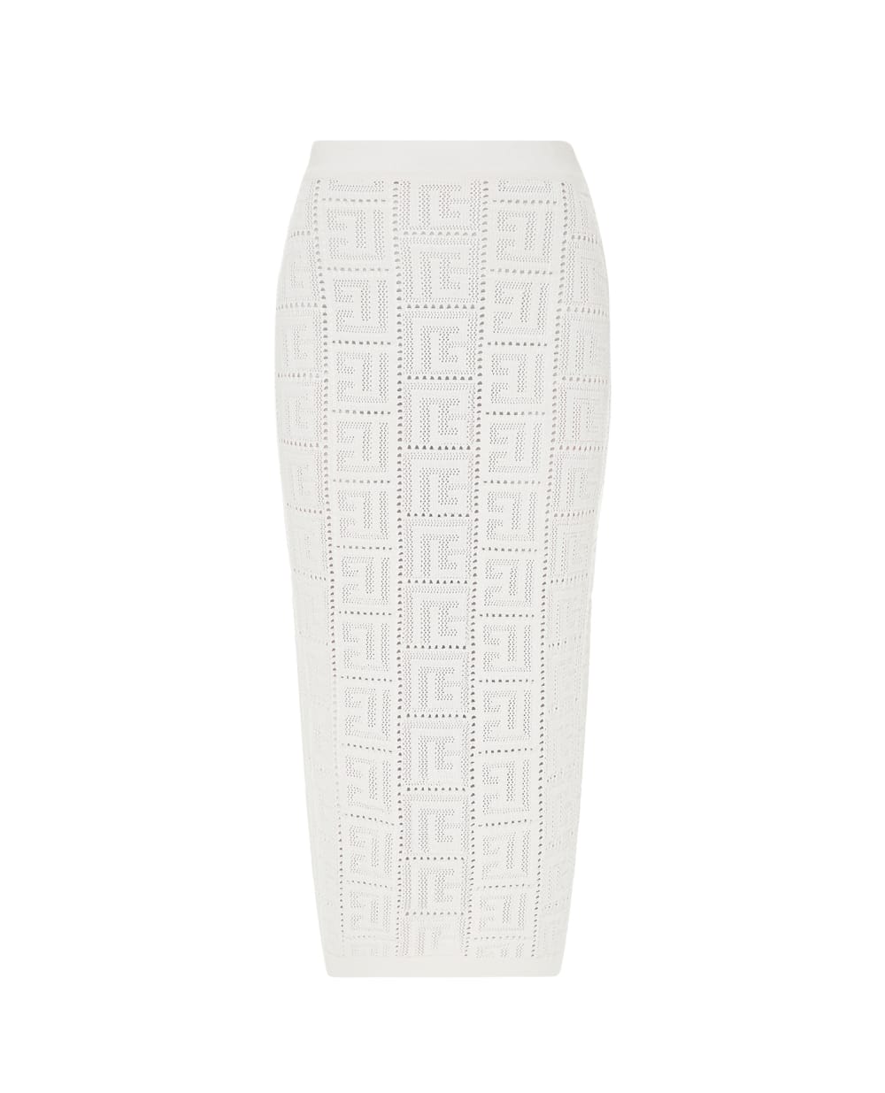 Юбка Balmain XF1LD041KB16, белый цвет • Купить в интернет-магазине Kameron