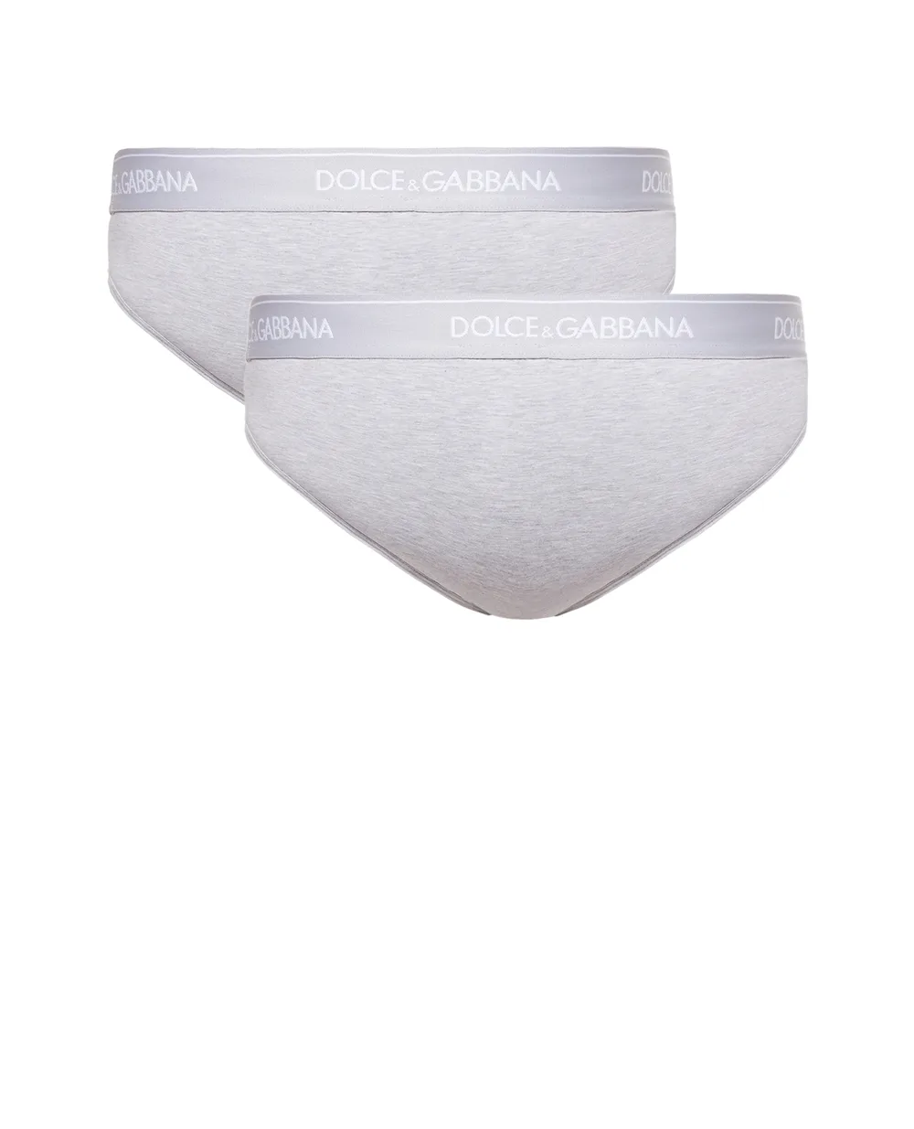Слипы (2 шт) Dolce&Gabbana M9C03J-FUGIW, серый цвет • Купить в интернет-магазине Kameron