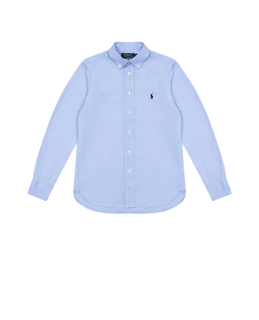 Детская рубашка Polo Ralph Lauren Kids 323819238002, голубой цвет • Купить в интернет-магазине Kameron