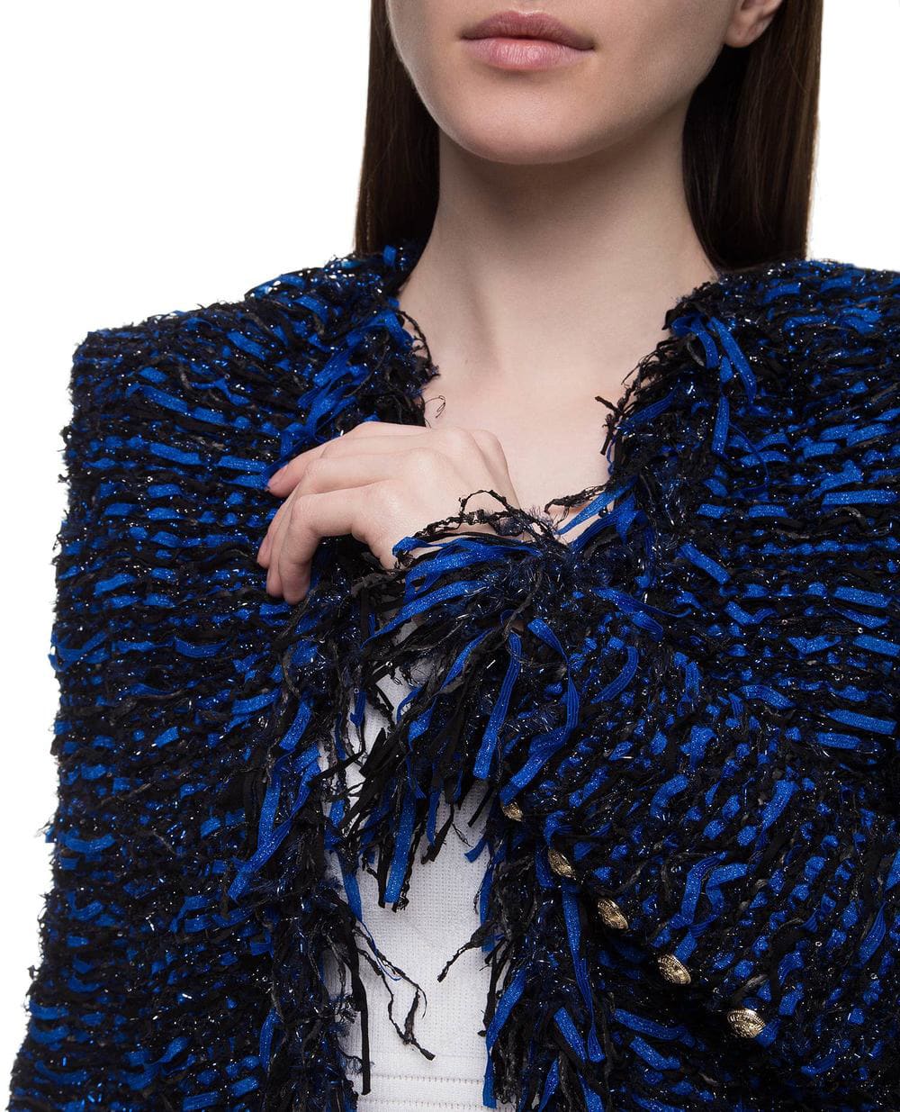 Жакет Balmain SF17286K472, синий цвет • Купить в интернет-магазине Kameron