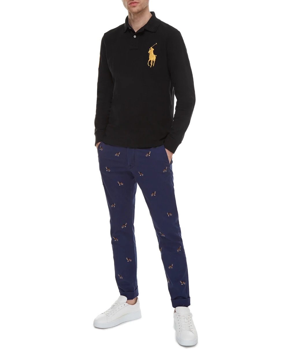 Поло Polo Ralph Lauren 710766856002, черный цвет • Купить в интернет-магазине Kameron