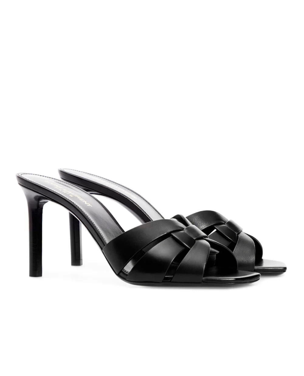 Кожаные мюли Tribute Saint Laurent 650986-DWE00, черный цвет • Купить в интернет-магазине Kameron