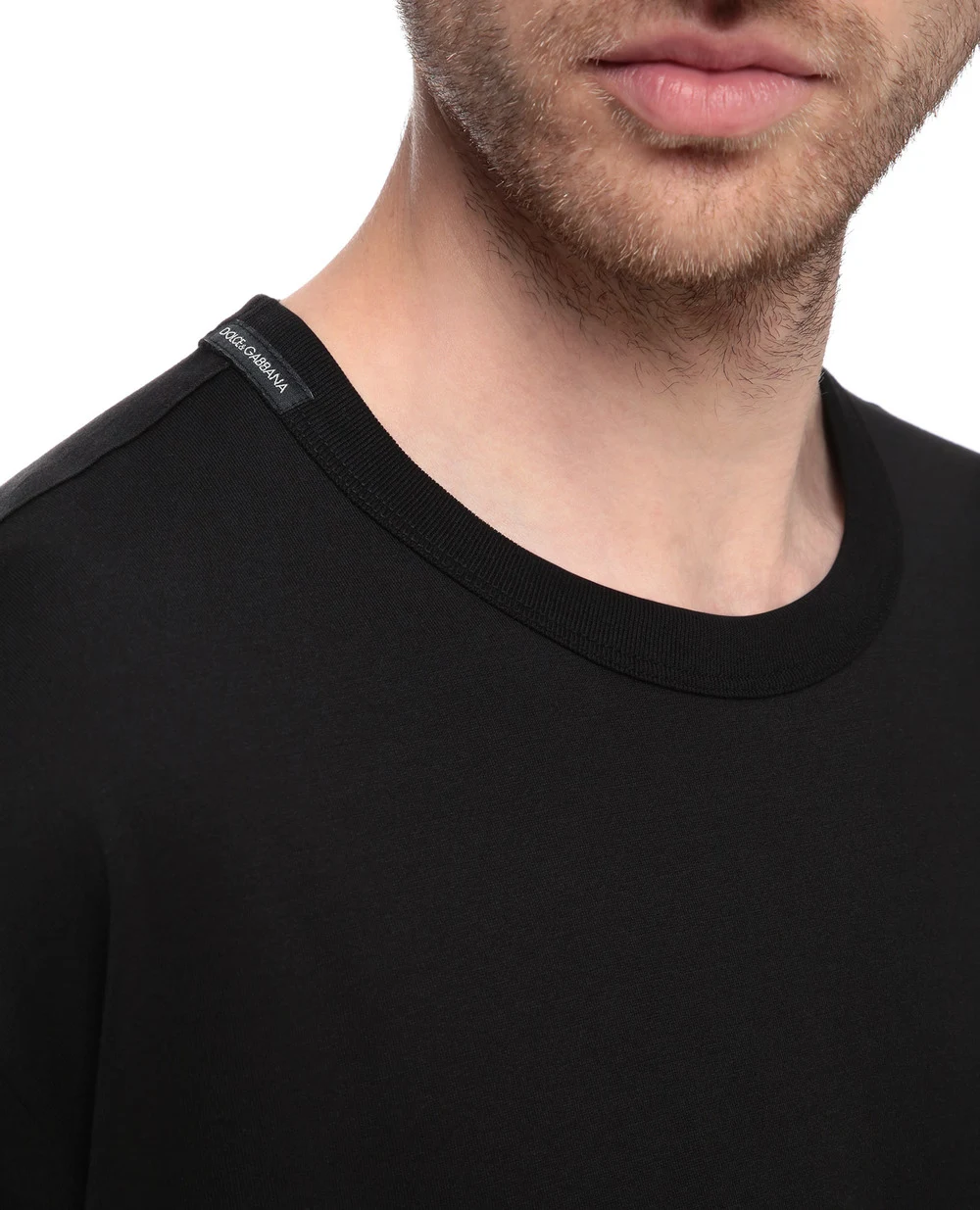 Футболка Dolce&Gabbana G8JX7T-FU7EQ, черный цвет • Купить в интернет-магазине Kameron