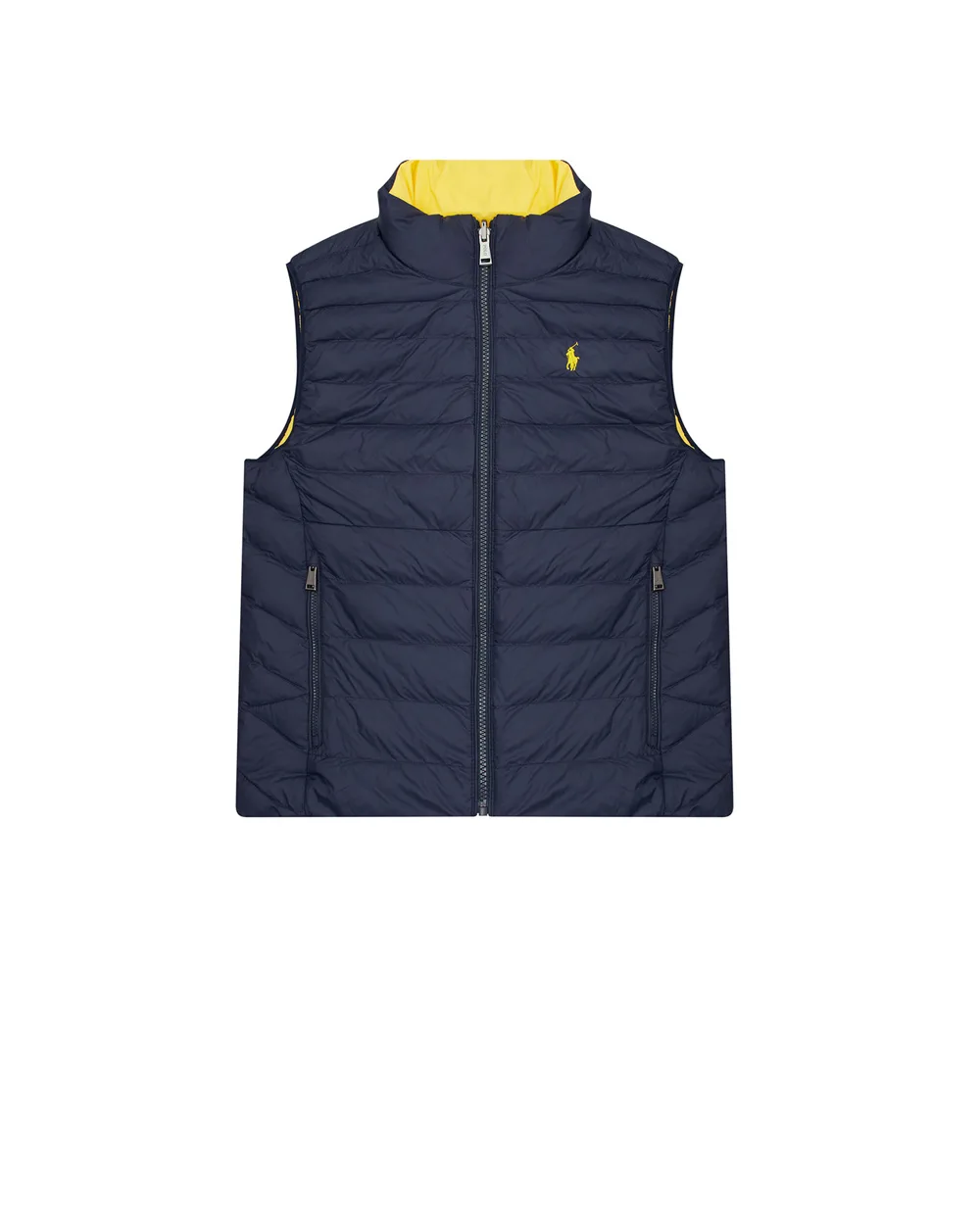 Детский двусторонний жилет Polo Ralph Lauren Kids 323875513003, темно-синий цвет • Купить в интернет-магазине Kameron