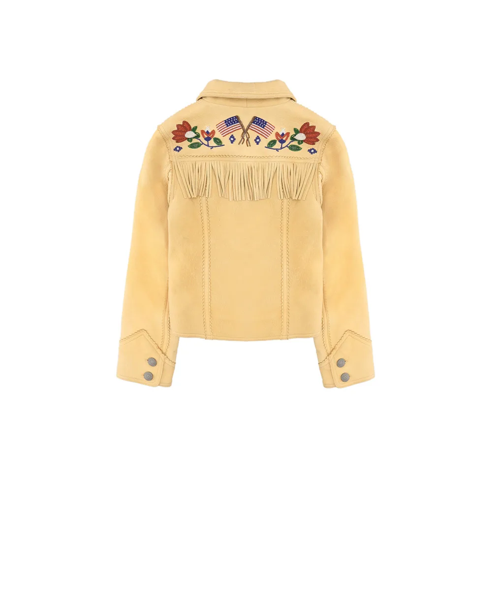 Детская кожаная куртка Polo Ralph Lauren Kids 313711900001, желтый цвет • Купить в интернет-магазине Kameron