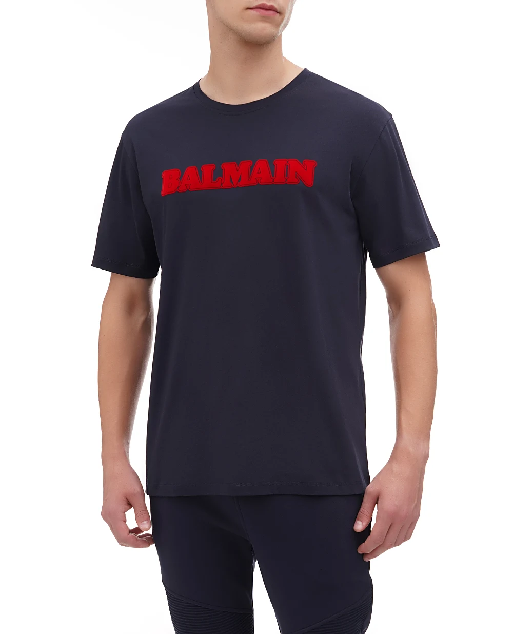 Футболка Balmain BH0EG000BC52, темно-синій колір • Купити в інтернет-магазині Kameron