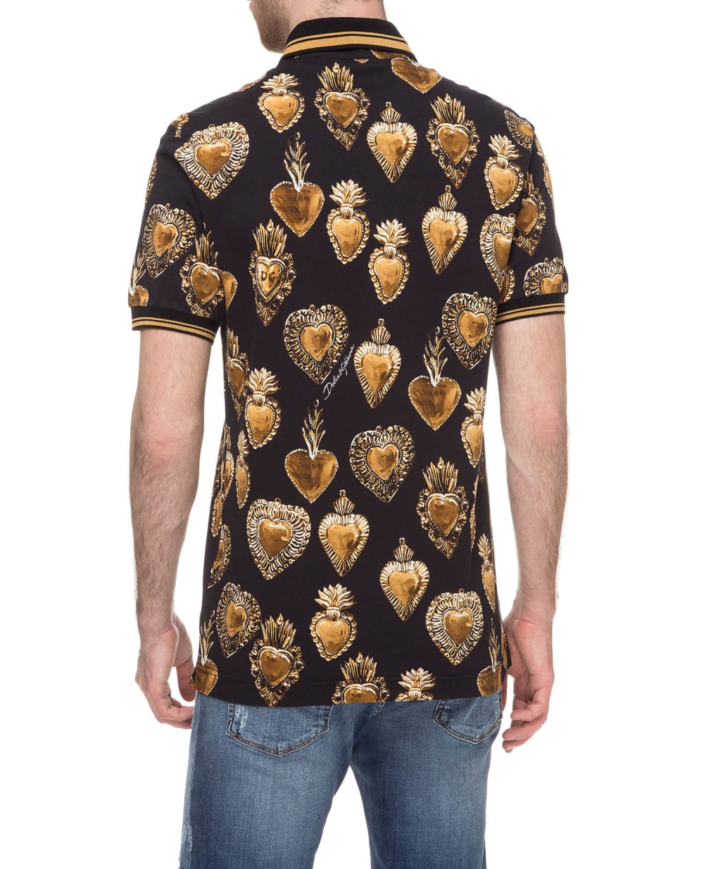 Поло Dolce&Gabbana G8KF5T-FS77K, черный цвет • Купить в интернет-магазине Kameron