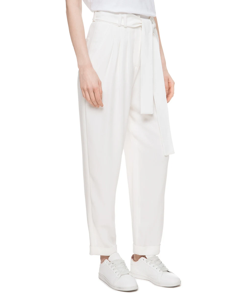 Брюки Balmain RF05332207D, белый цвет • Купить в интернет-магазине Kameron