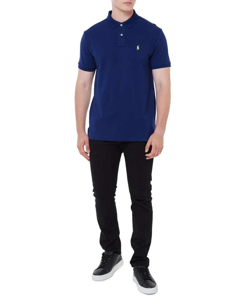 Поло Mesh Polo Ralph Lauren 710782592009, синий цвет • Купить в интернет-магазине Kameron