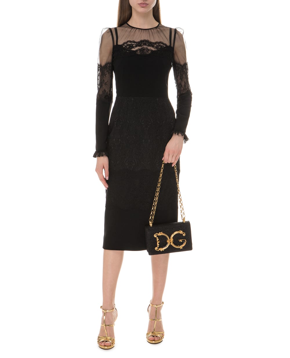 Платье Dolce&Gabbana F6C4XT-GDL46, черный цвет • Купить в интернет-магазине Kameron