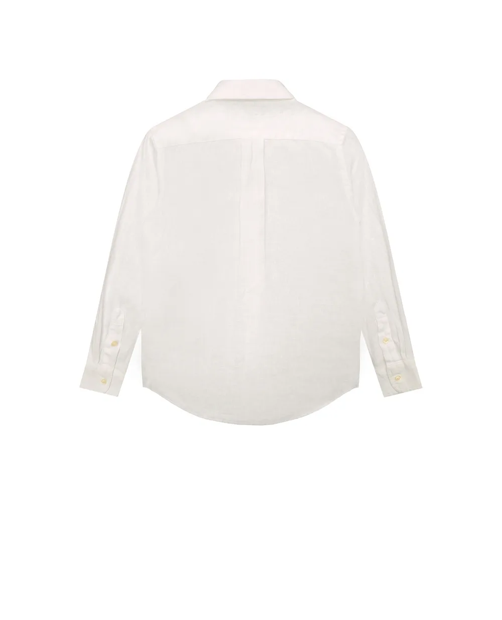 Детская льняная рубашка Polo Ralph Lauren Kids 322865270005, белый цвет • Купить в интернет-магазине Kameron