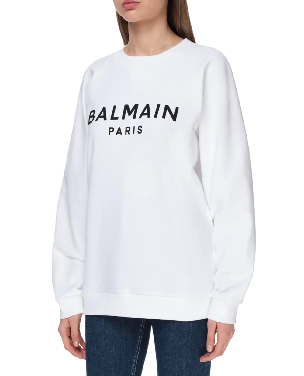 Свитшот Balmain VF13691B002, белый цвет • Купить в интернет-магазине Kameron
