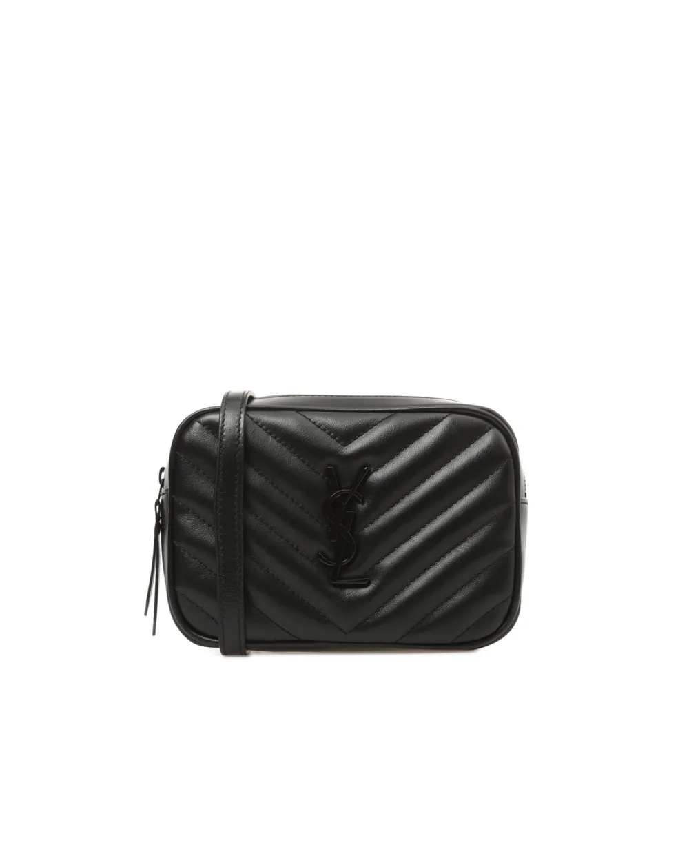 Кожаная поясная сумка Lou Saint Laurent 534817-DV708-FW19, черный цвет • Купить в интернет-магазине Kameron